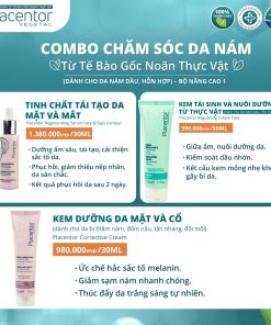 Combo chăm sóc da nám từ tế bào gốc noãn thực vật – Dành cho da nám dầu, hỗn hợp