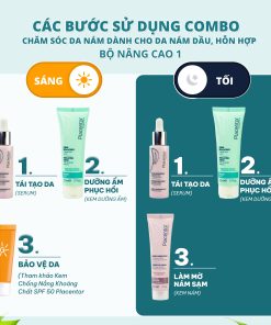 Combo chăm sóc da nám từ tế bào gốc noãn thực vật – Dành cho da nám dầu, hỗn hợp