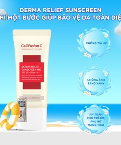 Kem chống nắng an toàn cho mọi loại da – Cell Fusion C Derma Relief Sunscreen 100 SPF50+/PA++++ 35ml