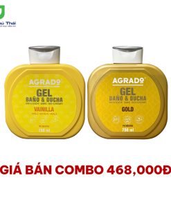 Combo 5: Sữa tắm Agrado Hương Vanilla và Sữa tắm Agrado Hương Gold