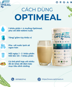 Combo Optimeal Dáng Xinh (Combo 4 hộp Thực phẩm bổ sung Optimeal 560g)