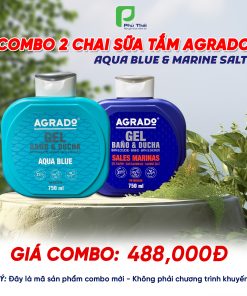 Combo 4: Sữa tắm Agrado hương Aqua Blue và Sữa tắm Agrado hương Marine Salt