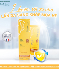 Kem chống nắng khoáng chất SPF 50 cho cả da nhạy cảm Placentor Sun Cream SPF50, UVA- UVB Face and Sensitive areas