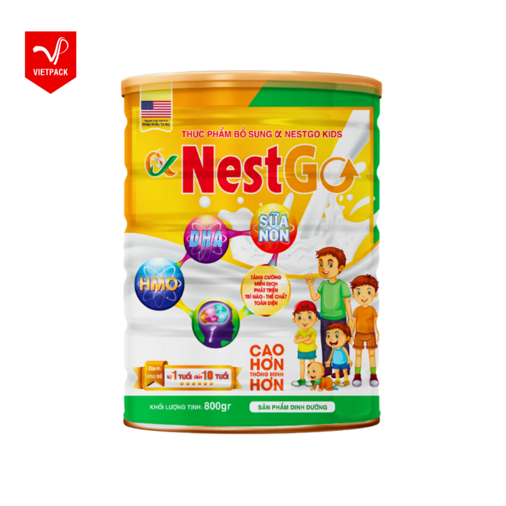 Thực phẩm bổ sung Alpha Nest Go Kids (Lon 800g)