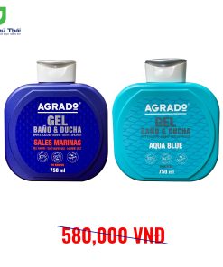 Combo 4: Sữa tắm Agrado hương Aqua Blue và Sữa tắm Agrado hương Marine Salt