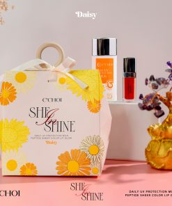 Bộ chống nắng và dưỡng môi C’Choi She in Shine – Daisy