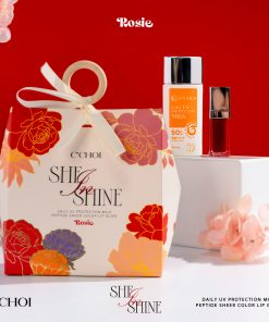 Bộ chống nắng và dưỡng môi C’Choi She in Shine – Rosie