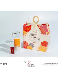 Bộ chống nắng và dưỡng môi C’Choi She in Shine – Rosie