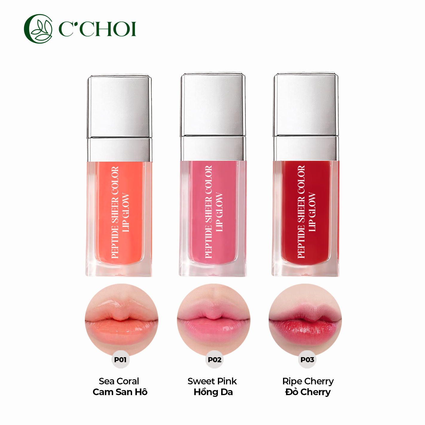 Son dưỡng bóng – Peptide sheer color lip glow