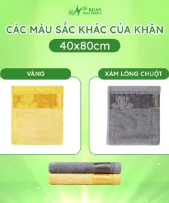 Combo 2 Khăn Lau Mặt/Lau Đầu Nam Phong 50% Bamboo 50% Cotton, KT 40x80cm