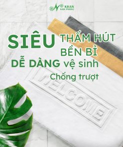 Thảm Chân Nam Phong 100% Cotton, KT 45x75cm