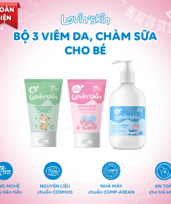 Bộ 3 toàn diện cho bé viêm da, chàm sữa Lovin’Skin