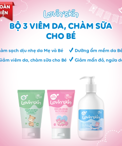 Bộ 3 toàn diện cho bé viêm da, chàm sữa Lovin’Skin