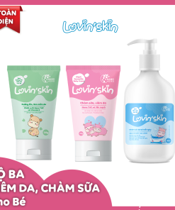 Bộ 3 toàn diện cho bé viêm da, chàm sữa Lovin’Skin