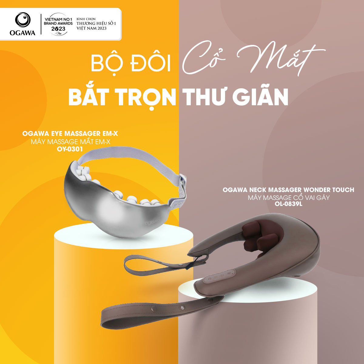 Bộ đôi thư giãn cổ mắt – bắt trọn thư giãn