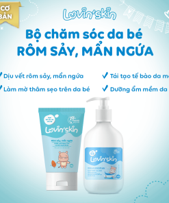 Bộ đôi cơ bản dịu rôm sảy, mẩn ngứa cho bé Lovin’Skin