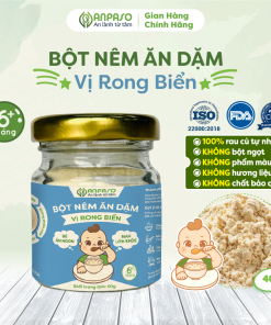 Set bột nêm ăn dặm Anpaso 180g Vị rong biển (gồm 03 lọ 60g)