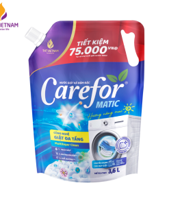 Nước giặt xả đậm đặc Carefor matic 3600ml (hương nắng mai)