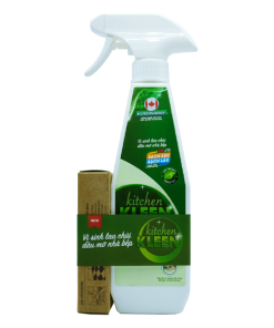 Bộ vi sinh lau chùi dầu mỡ Kitchen Kleen (01 Chai 500ml + 03 ống 5ml)