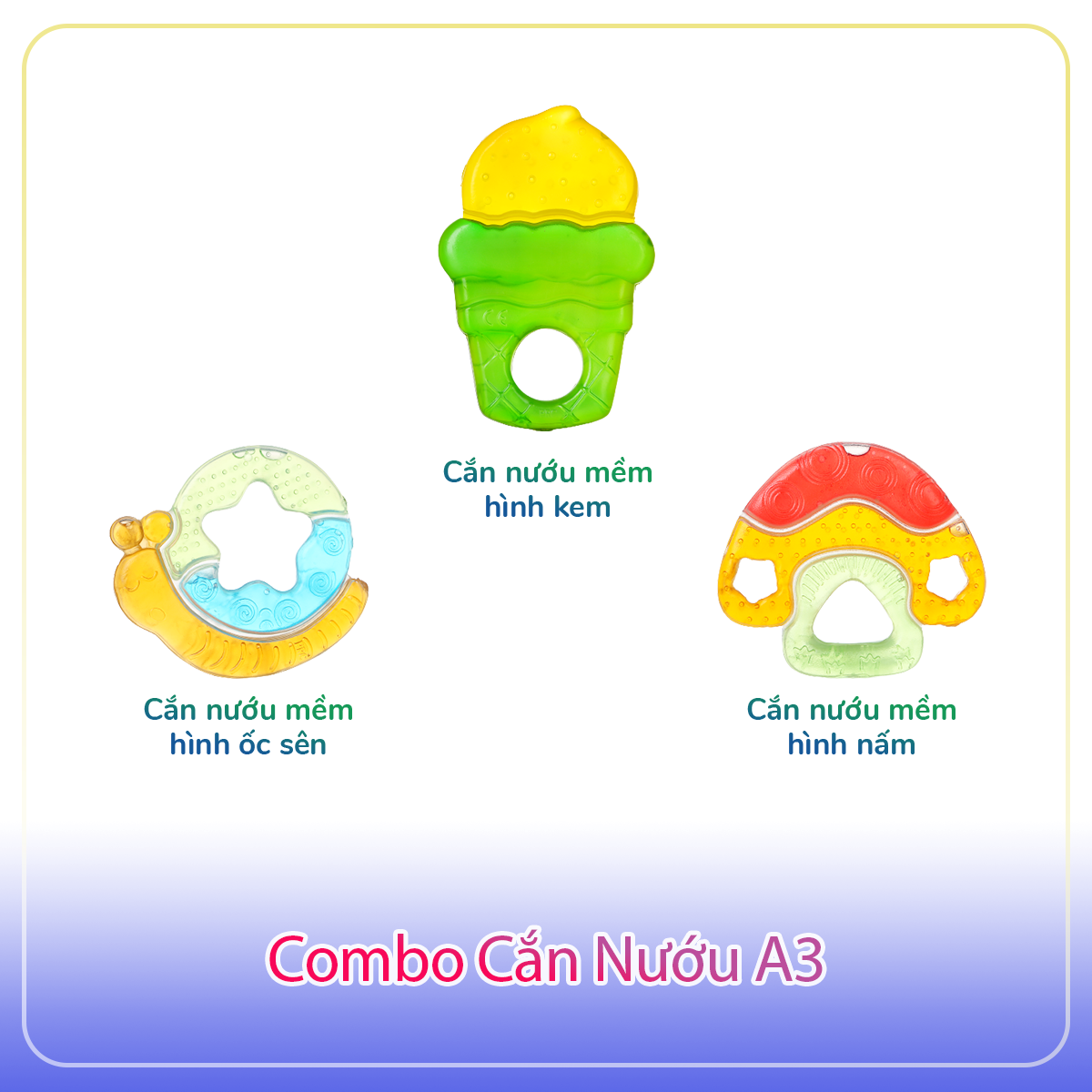 Cắn nướu KIDSME 3 món A3