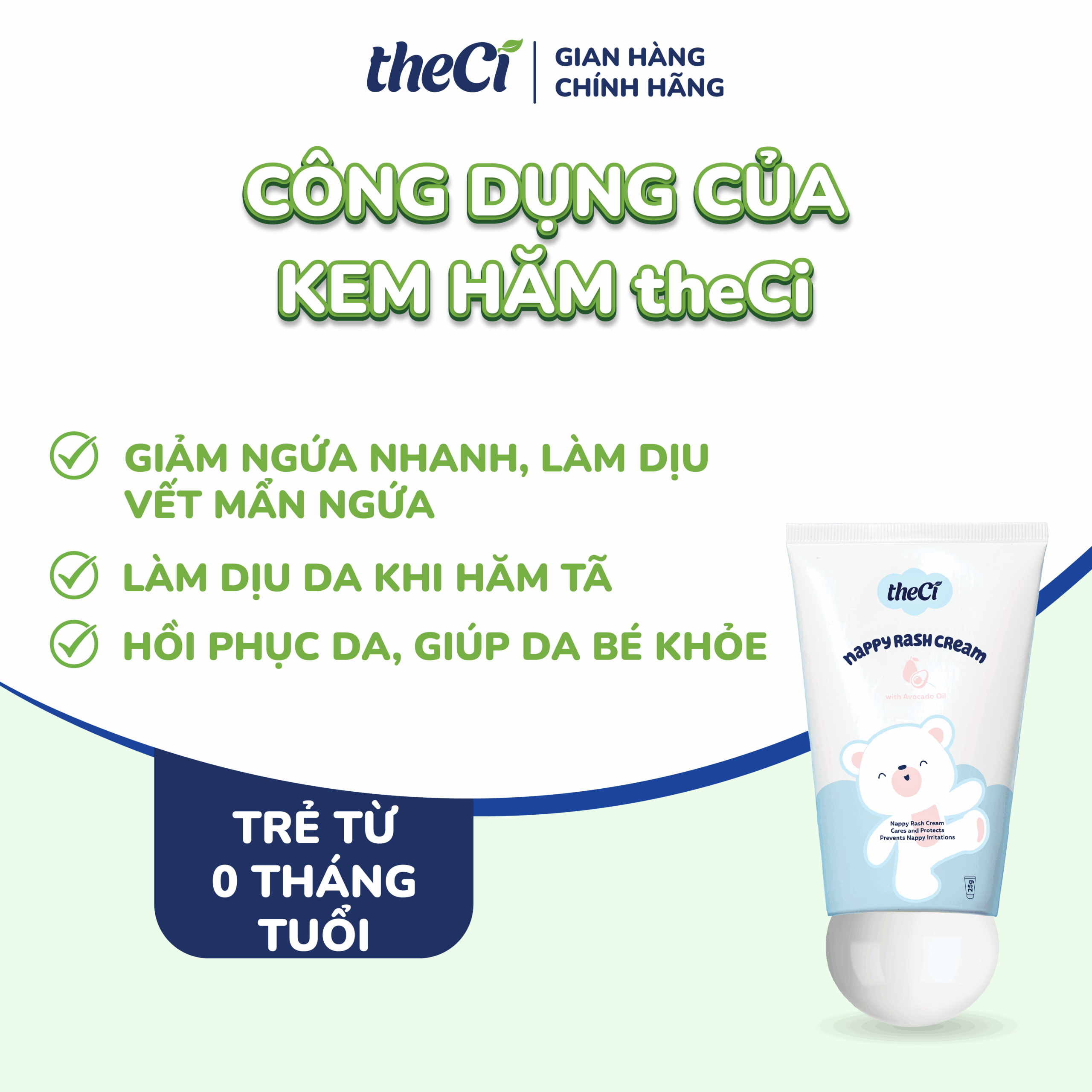 Kem hăm cho bé theCi 25g 4 Kem hăm cho bé theCi 25g