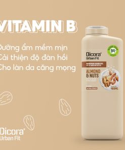 Sữa tắm Dicora Urban Fit Vitamin B hạnh nhân & các loại hạt 400ml