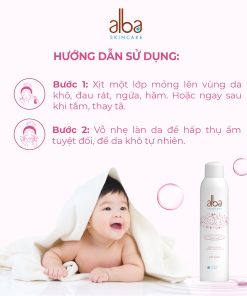 Xịt khoáng chống hăm cho bé Alba 300ml