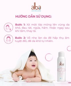 Xịt khoáng chống hăm cho bé Alba 150ml