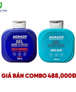 Combo 4: Sữa tắm Agrado hương Aqua Blue và Sữa tắm Agrado hương Marine Salt