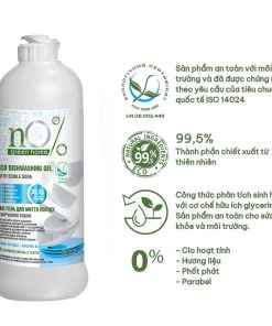 Gel rửa chén bát và rau, trái cây vỏ cứng nO% Green Home Eco với Baking Soda 500ml