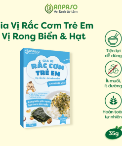 Gia vị rắc cơm trẻ em Anpaso vị rong biển và hạt 35g