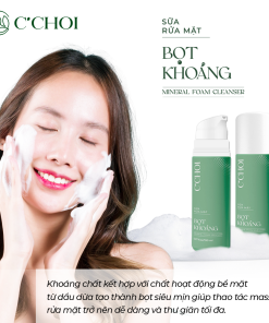 Sữa rửa mặt bọt khoáng C’Choi – Mineral Foam Cleanser