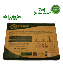 Hộp vi sinh lau chùi dầu mỡ Kitchen Kleen (10 ống 5ml)