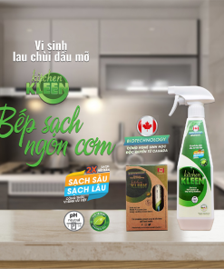 Bộ vi sinh lau chùi dầu mỡ Kitchen Kleen (01 Chai 500ml + 03 ống 5ml)
