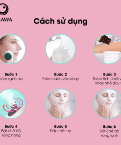 Ogawa Habo Daisy Hot & Cold Aromatheapy Facial Steamer – Rose Gold (OY-0181)/ Máy xông hơi mặt nóng & lạnh cao cấp (OY-0181), hiệu Ogawa