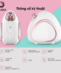 Ogawa Habo Daisy Hot & Cold Aromatheapy Facial Steamer – Rose Gold (OY-0181)/ Máy xông hơi mặt nóng & lạnh cao cấp (OY-0181), hiệu Ogawa