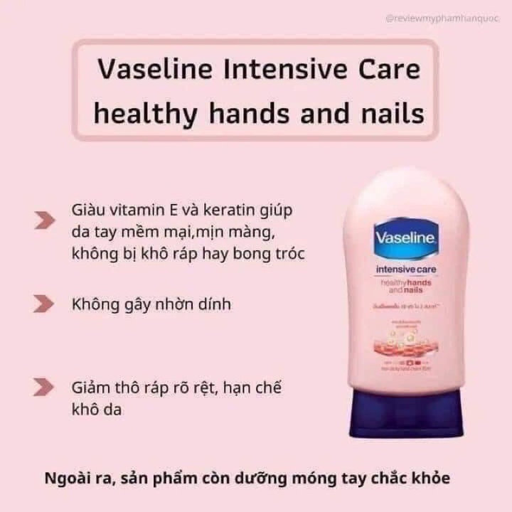 Kem Dưỡng Da Tay Và Móng Vaseline Intensive Care Thái Lan 85g – Gdn