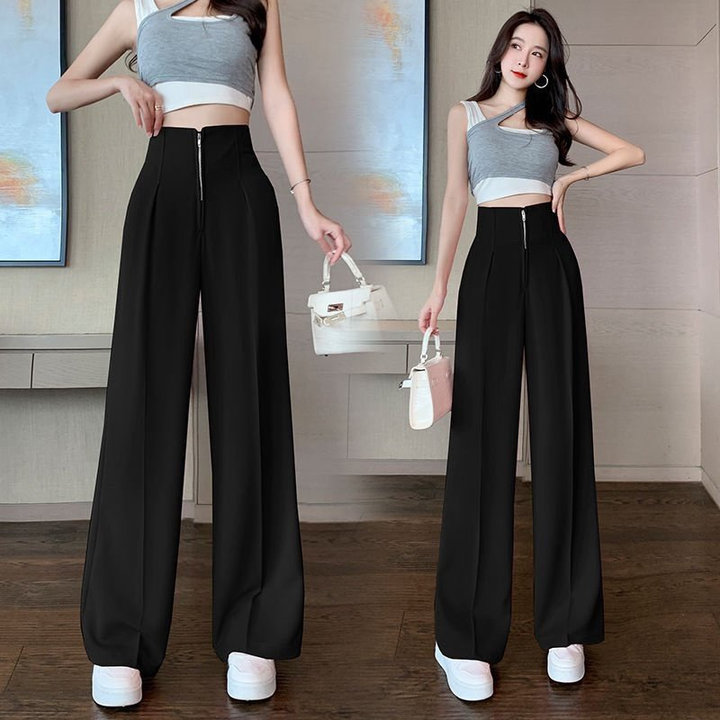 Quần ống Rộng Cạp Cao Khóa Trước Qags – Be Yourself