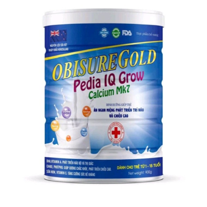 Sữa Obisure Gold Pedia Iq Grow Calcium Mk7 Phát Triển Chiều Cao,trí Não,tiêu Hóa Tốt – Cao Minh Chung