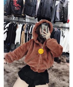 áo Khoác Lông Gấu Cute Nữ Hàng Quảng Châu Loại 1