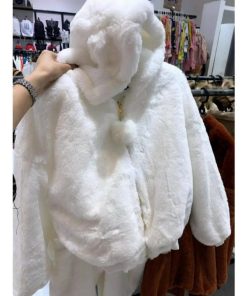 áo Khoác Lông Gấu Cute Nữ Hàng Quảng Châu Loại 1
