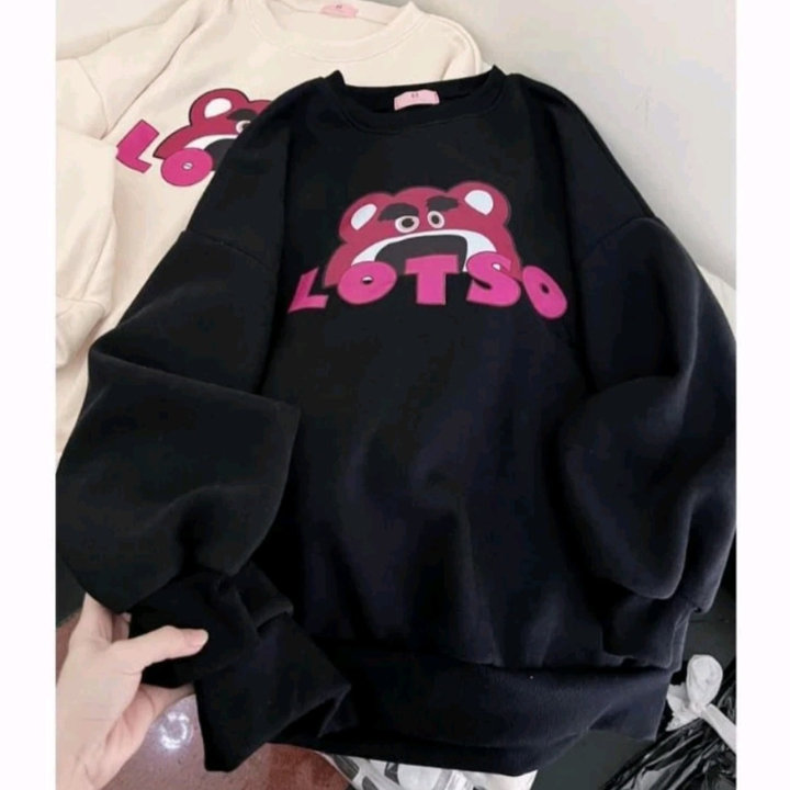 áo Sweater From Rộng Tay Bồng Chất Nỉ Cotton_lotso