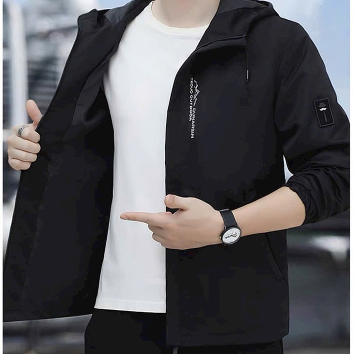 áo Khoác Dù ép 3 Lớp Siêu Dày Có Nón Chữ Thêu – Htm Fashion