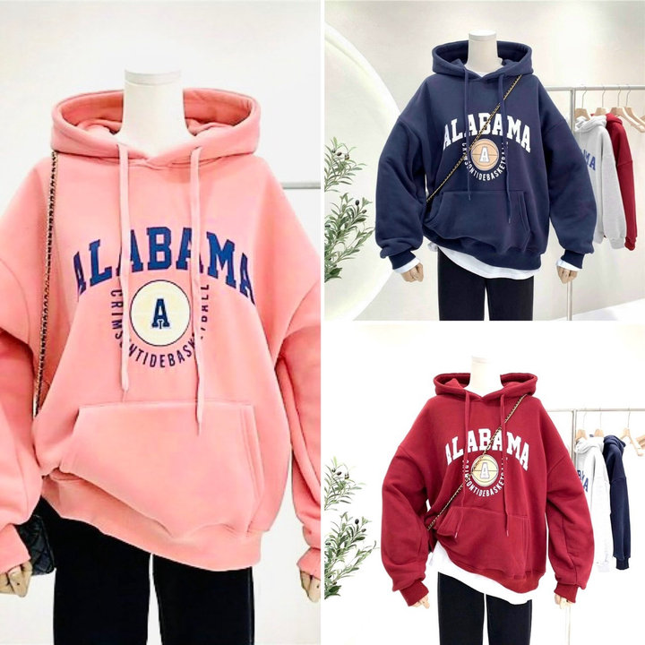 Sale Sốc Giảm 30% áo Khoác Nỉ Hoodie Alabama Ct720- Nana House