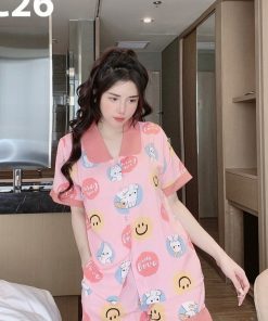 Sét Bộ đùi Gấu Viền Pijama Nhiều Họa Tiết Xinh Xắn