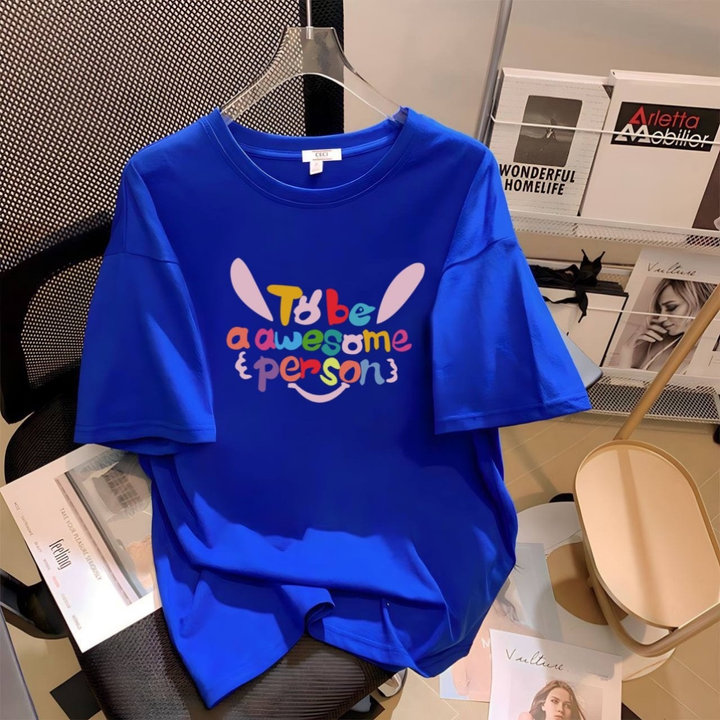 áo Thun Cotton In Họa Tiết Nhiều Màu