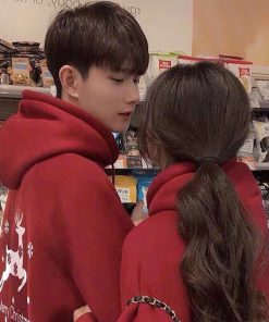 áo Khoác Nỉ Pe In Họa Tiết Giáng Sinh (noel) Merry Christmas Cổ Chui Có Nón – Htm Fashion