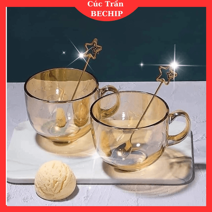 Cốc Hổ Phách Hàng Xuất Hàn Loại 1 Cực Dày Dặn, To đẹp Ctb539 – Bechip