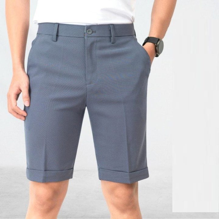 Quần Short Tây âu Nam Hàng đẹp Co Giãn Nhẹ – Không Nhăn – Không Xù – Không Phai Màu – Kim