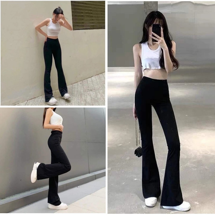 Quần ống Loe Chất Umi Co Giãn